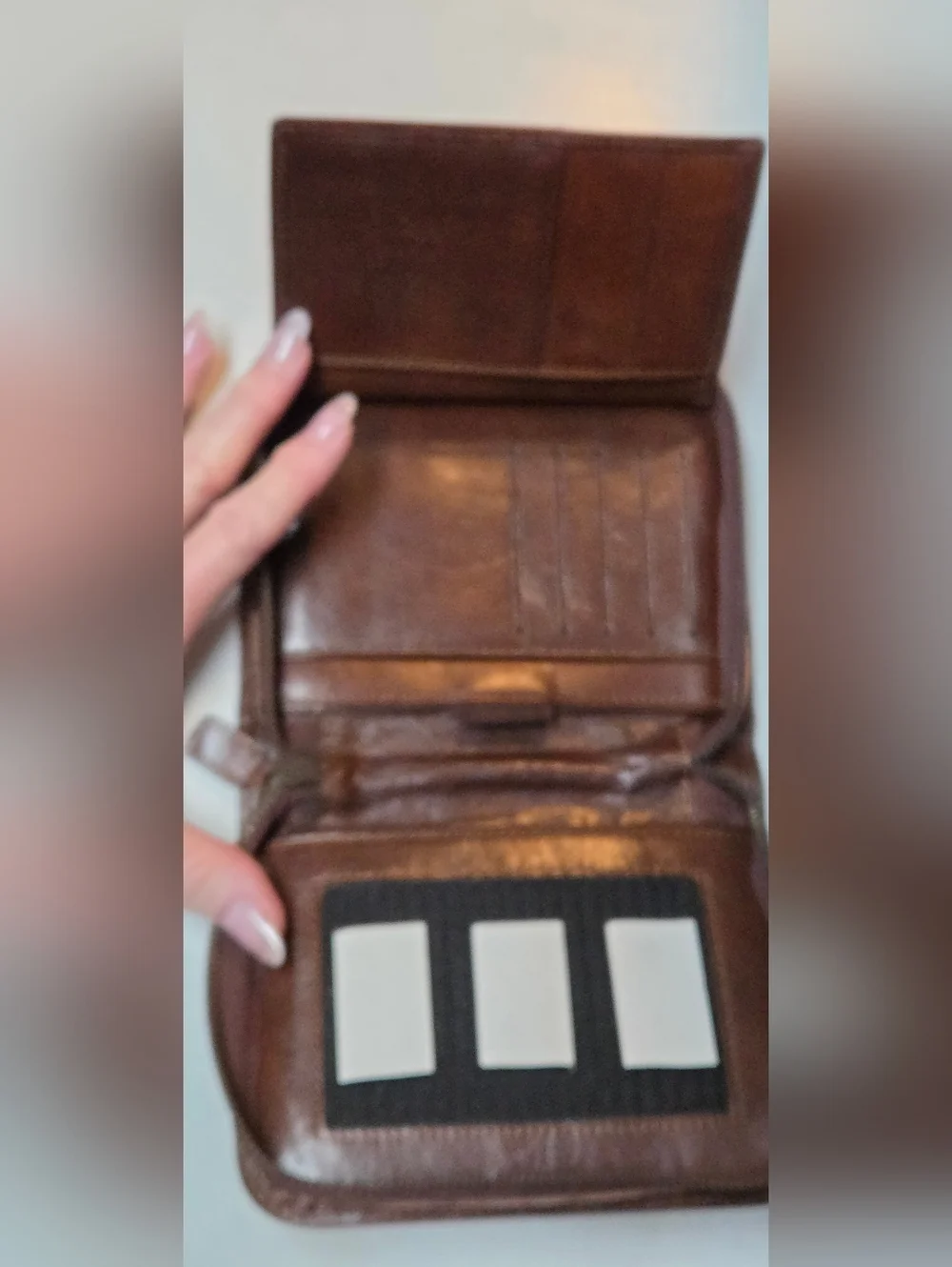 Rhinoskin Tri-Fold Leather Case for Handheld Organizers